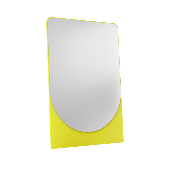 Friedrich Max Mirror, ash lacquered, sulfur yellow from OUT Objekte unserer Tage