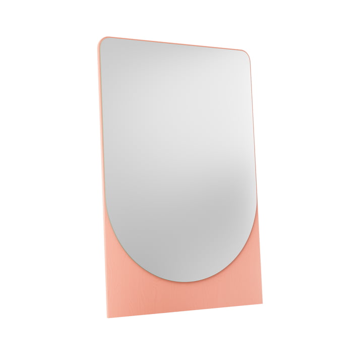 Friedrich Max Mirror, ash lacquered, apricot pink from OUT Objekte unserer Tage