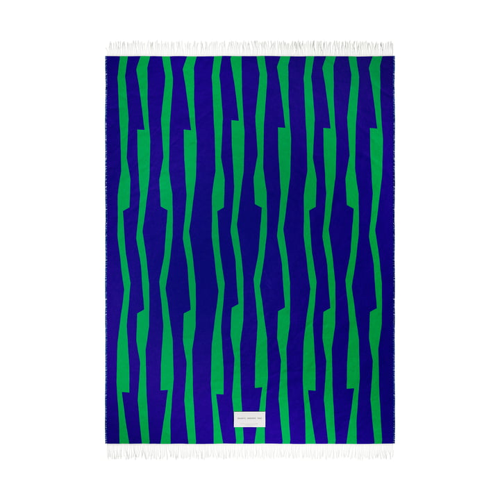 Seidel Blanket Date Night, ultramarine / emerald from OUT Objekte unserer Tage