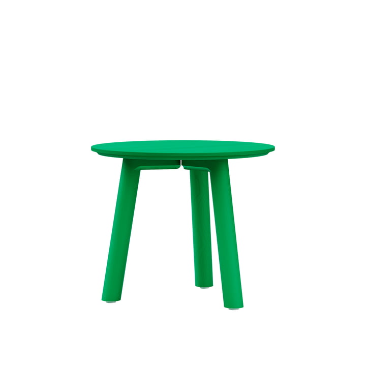 Meyer Color Coffee table Medium H 45cm, ash lacquered, emerald from OUT Objekte unserer Tage