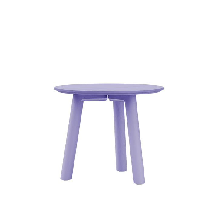 Meyer Color Coffee table Medium H 45cm, lacquered ash, lilac from OUT Objekte unserer Tage