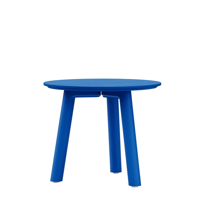 Meyer Color Coffee table Medium H 45cm, lacquered ash, berlin blue from OUT Objekte unserer Tage
