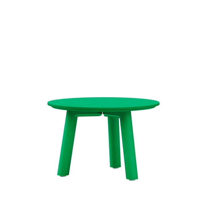 Meyer Color Coffee table Medium H 35cm, ash lacquered, emerald from OUT Objekte unserer Tage