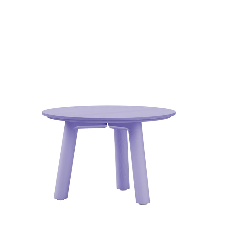 Meyer Color Coffee table Medium H 35cm, lacquered ash, lilac from OUT Objekte unserer Tage
