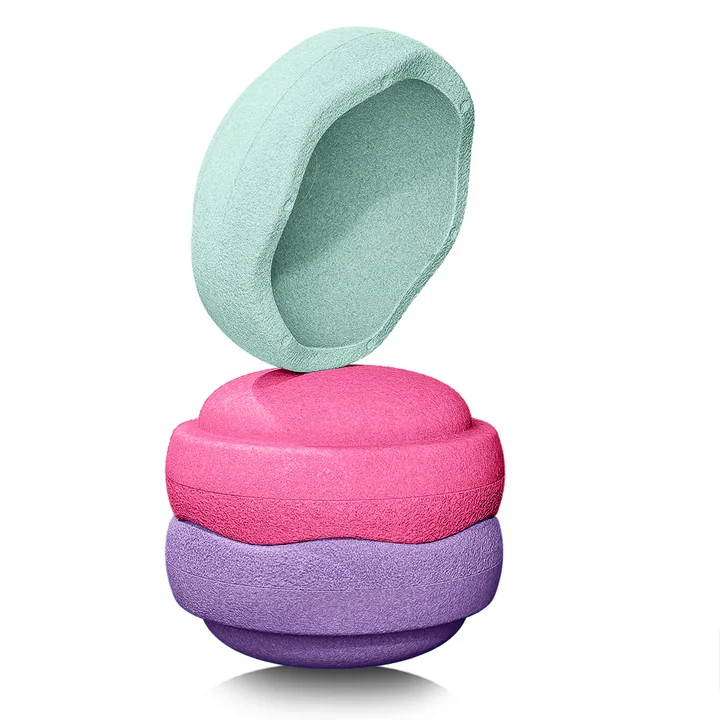 Stapelstein® - Original fresh , mint / pink / violet (set of 3)