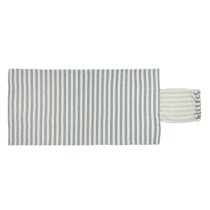 Nobodinoz - Portofino Beach towel with bag, 68 x 140 cm, blue striped