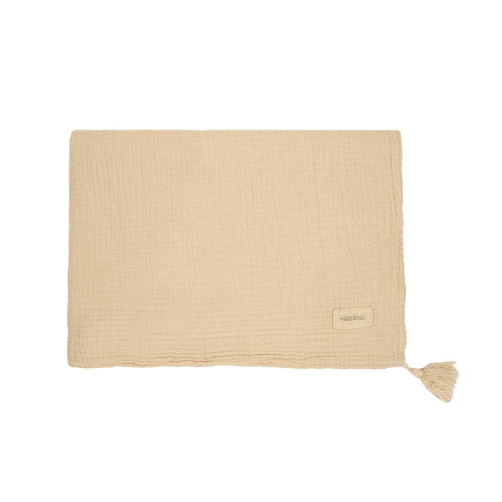 Nobodinoz - Wabi Sabi Muslin blanket, 65 x 100 cm, ginger