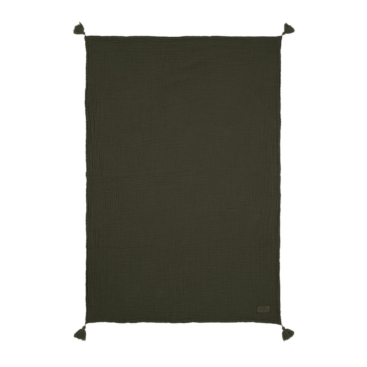 Nobodinoz - Wabi Sabi Muslin blanket, 65 x 100 cm, vetiver