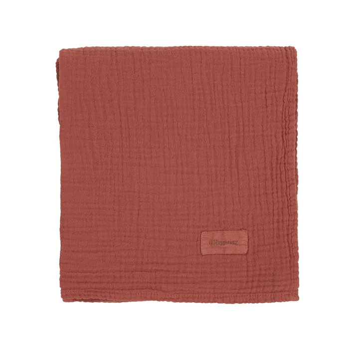 Nobodinoz - Wabi Sabi Muslin cloth, 65 x 70 cm, rosewood