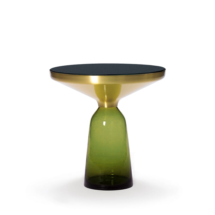 ClassiCon - Bell Side table, brass / olive green