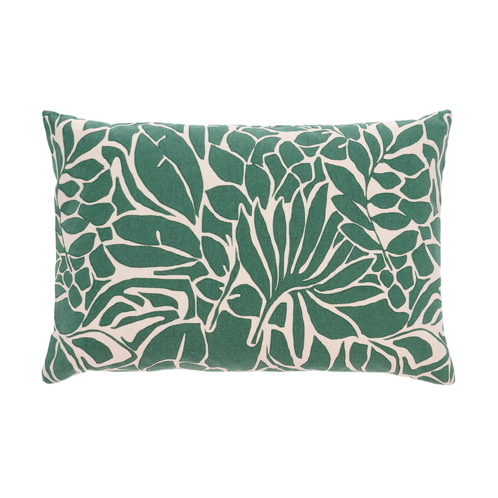Södahl - Abstract Leaves Cushion, 40 x 60 cm, green
