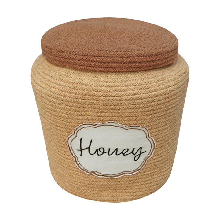 Storage basket, Honey Pot, yellow from Lorena Canals