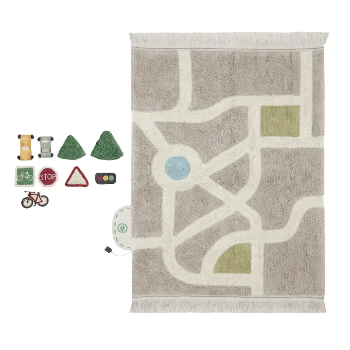 Eco-City Play rug, 120 x 170 cm, gray from Lorena Canals