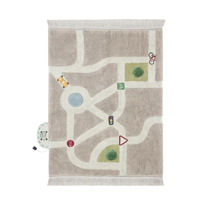 Eco-City Play rug, 120 x 170 cm, gray from Lorena Canals