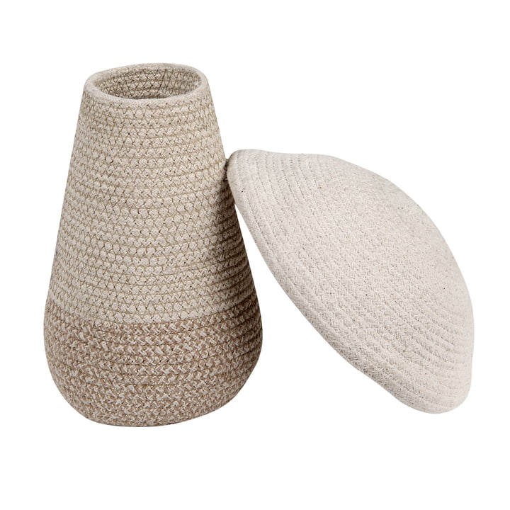 Mushroom storage basket, baby, Ø 23 x 27 cm, natural / beige by Lorena Canals