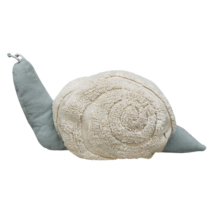 Pouf Mr. Snail, blue from Lorena Canals