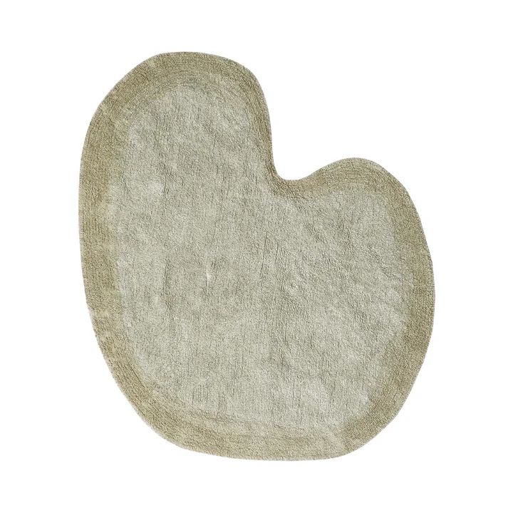 Puffy Lily Carpet, 140 x 160 cm, green from Lorena Canals