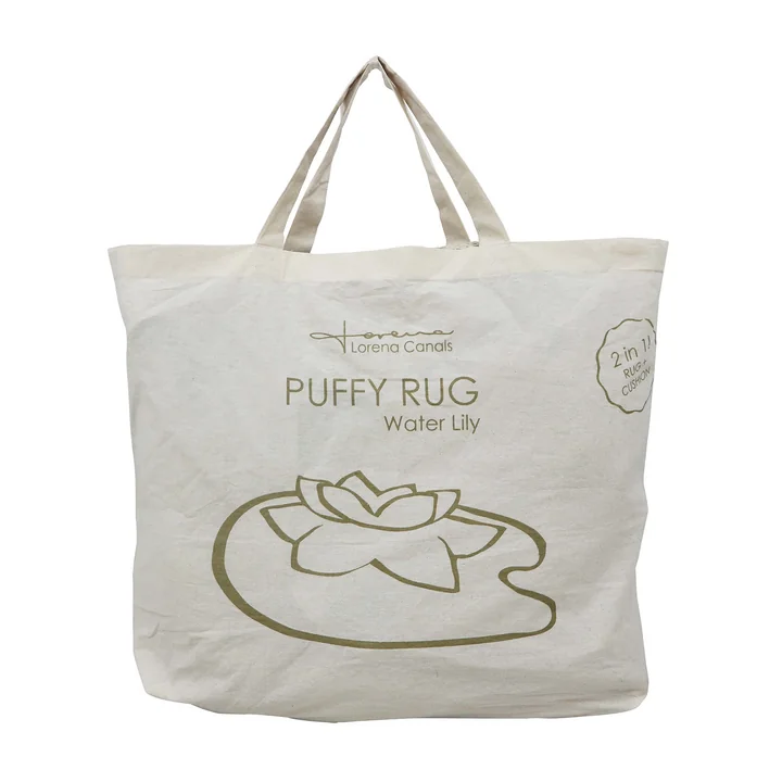 Puffy Lily Carpet, 140 x 160 cm, green / rose from Lorena Canals