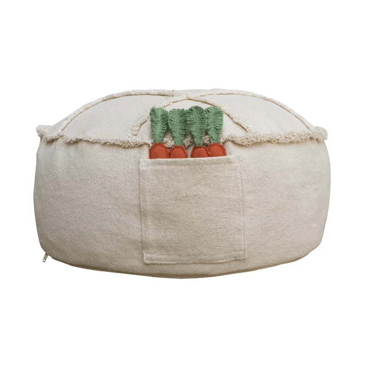 Tic-Tac-Toe Pouf, 50 x 50 cm, natural from Lorena Canals