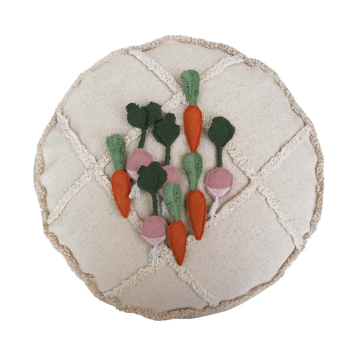 Tic-Tac-Toe Pouf, 50 x 50 cm, natural from Lorena Canals