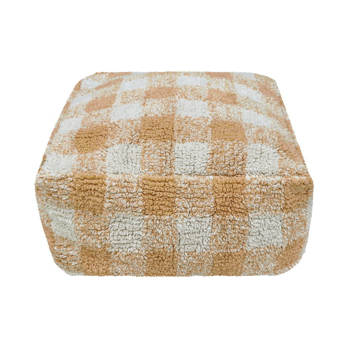 Vichy Pouf, 40 x 40 cm, honey from Lorena Canals