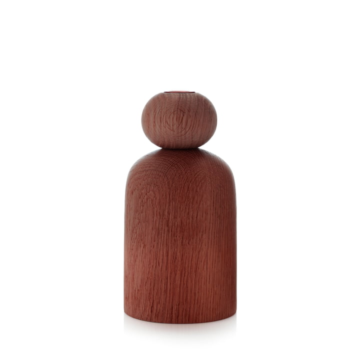 Shape Bowl Vase from applicata in the finish smoked oak