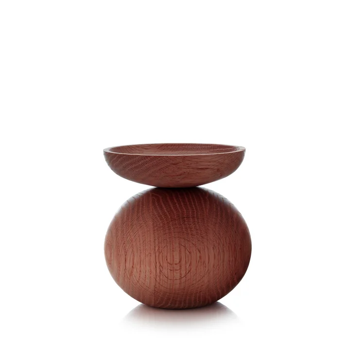 Shape Bowl Vase from applicata in the finish smoked oak