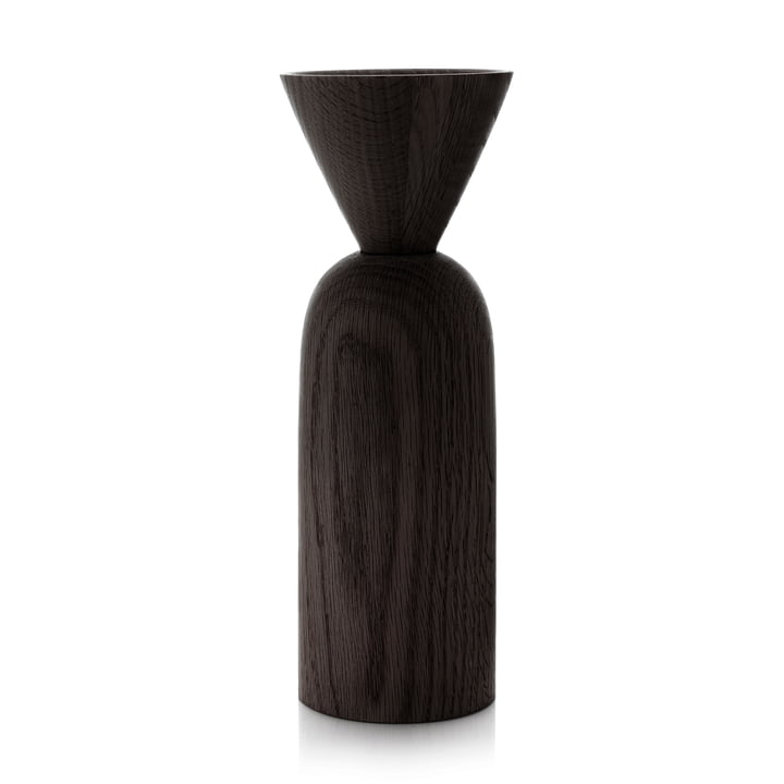 Shape Cone Vase from applicata in the finish stained oak