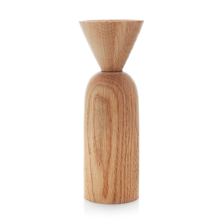 Shape Cone Vase from applicata in the finish oak