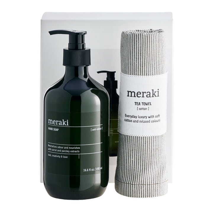 The gift box from Meraki in the Kitchen Essentials version