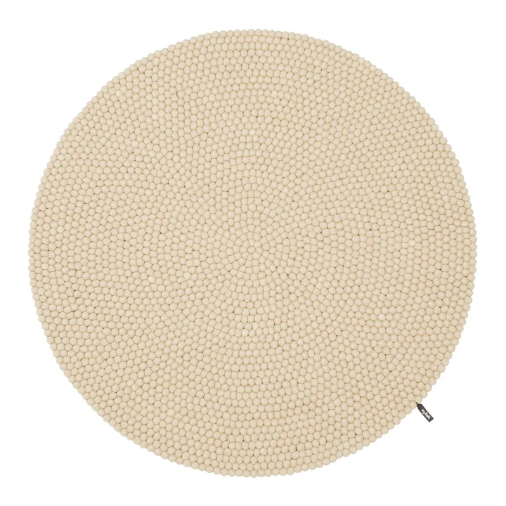 Mats felt ball rug from myfelt in the color beige