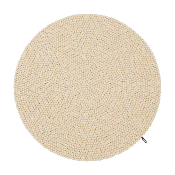 Mats felt ball rug from myfelt in the color beige