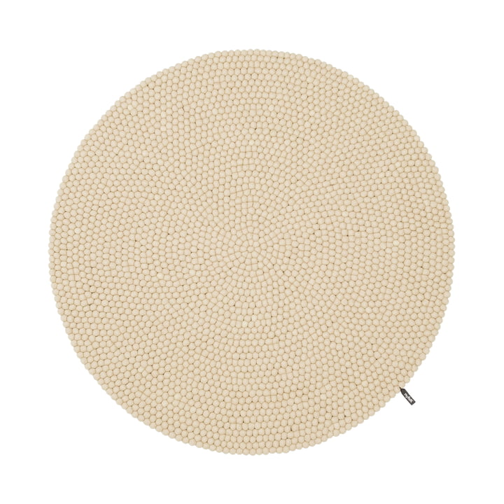 Mats felt ball rug from myfelt in the color beige