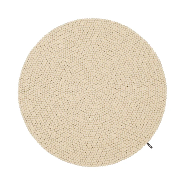 Mats felt ball rug from myfelt in the color beige