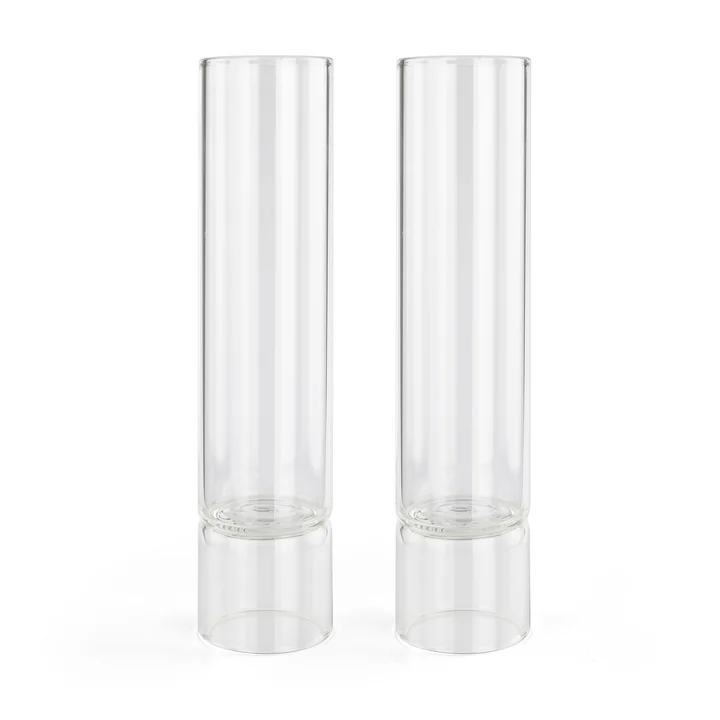HANA - Ava Drinking glass Ø 5 x H 20 cm, transparent (set of 2)