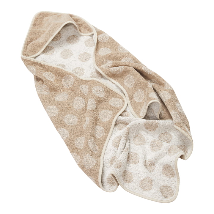 Leander - Hooded towel Hoodie, 100% organic cotton, 80 x 80 cm, cappuccino