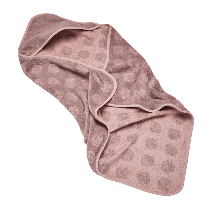 Leander - Hooded towel Hoodie, 100% organic cotton, 80 x 80 cm, wood rose