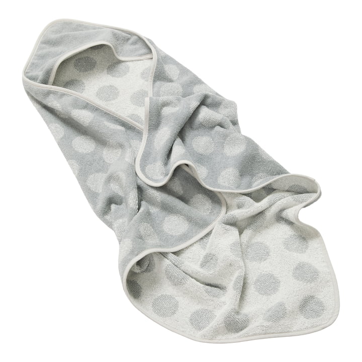 Leander - Hooded towel Hoodie, 100% organic cotton, 80 x 80 cm, cool grey
