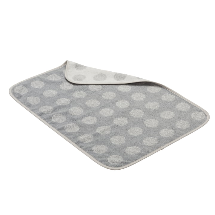 Leander - Topper for changing mat, 100% organic cotton, 65 x 45 cm, cool grey
