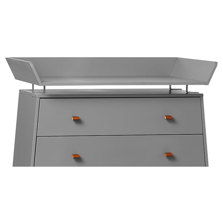 Leander - Changing table top for Luna chest of drawers, 99 x 72 cm, gray