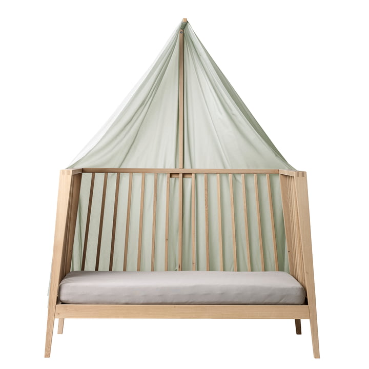 Leander - Canopy for Linea and Luna baby crib, 170 x 320 cm, sage green