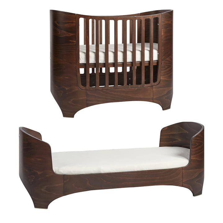 Leander - Classic Baby & Junior bed, 0 - 7 years, 120 - 150 x 70 cm, walnut