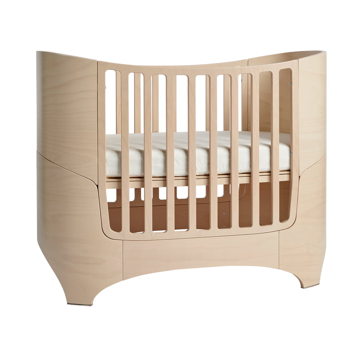Leander - Classic Baby crib, 0 - 3 years, 120 x 70 cm, beech / whitewash
