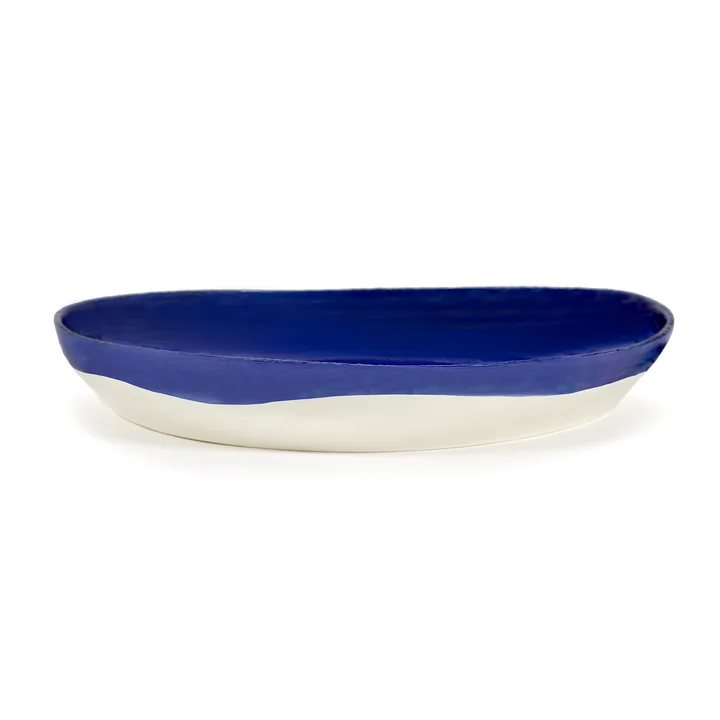 Feast Serving platter from Serax in the color dark blue / white dotted