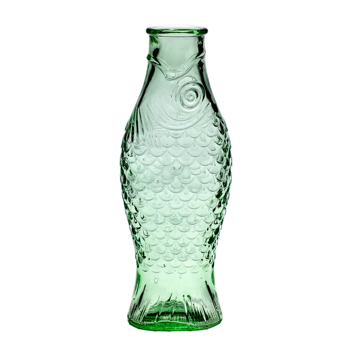 Fish & Fish Serax glass bottle in the color green