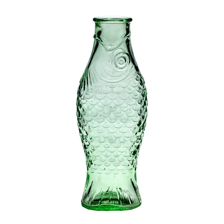 Fish & Fish Serax glass bottle in the color green