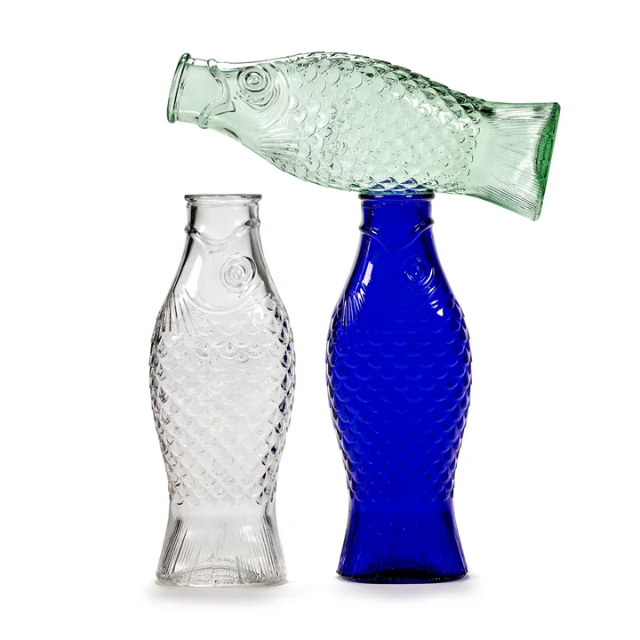 Fish & Fish Serax glass bottle