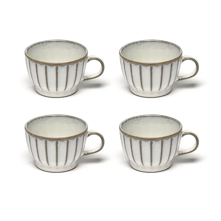 Inku Serax espresso cup with saucer in color white