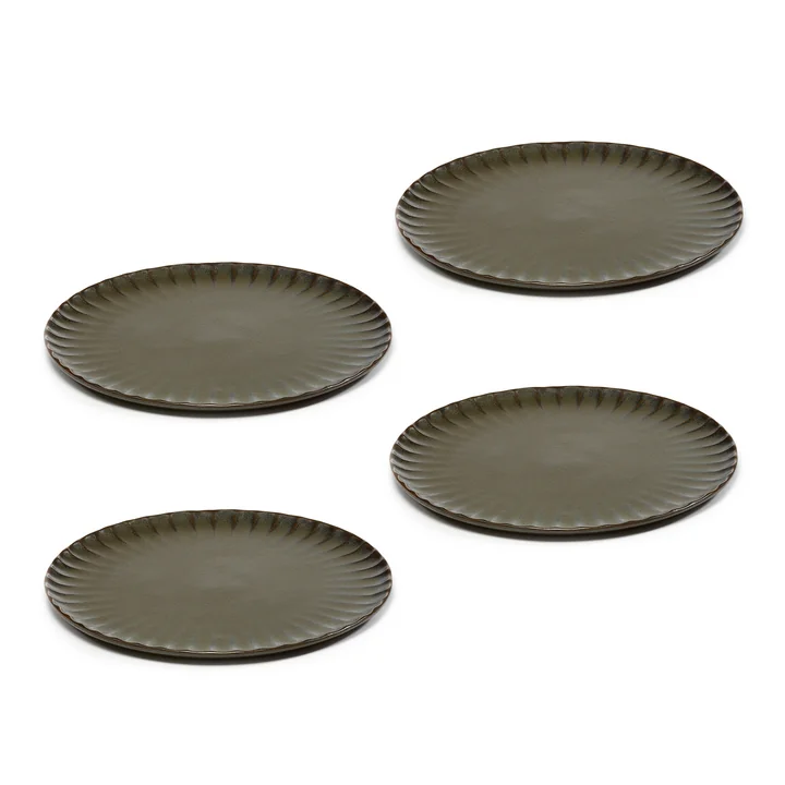 Inku Plate from Serax in color green