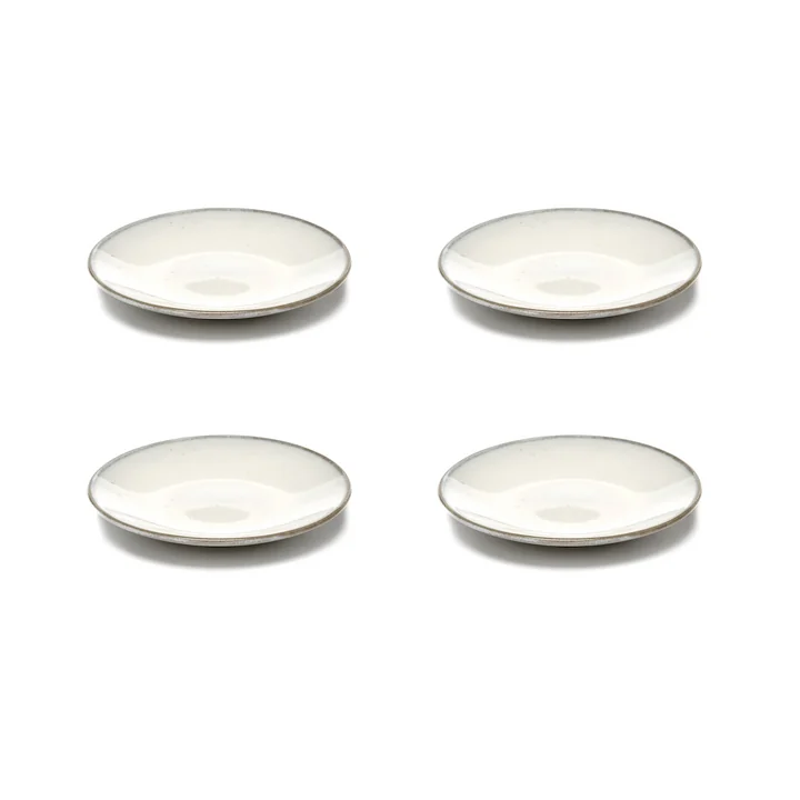 Inku Serax espresso cup saucer in the color white (set of 4)